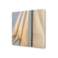 HomeRoots 23" White Lateen Sails with Mast Giclee Wrap Canvas Wall Art