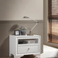 HomeRoots 23' x 17' x 20' White Wood Accent Table