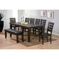 HomeRoots 23" x 20" x 40" Black And Espresso Side Chair In Set Of Two