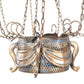 HomeRoots 23" x 23" x 41" Vintage Hot Air Balloon Pendant