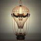 HomeRoots 23" x 23" x 41" Vintage Hot Air Balloon Pendant