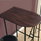 HomeRoots 23.75" x 35.5" x 41" Cappuccino Black Mdf Metal Home Bar