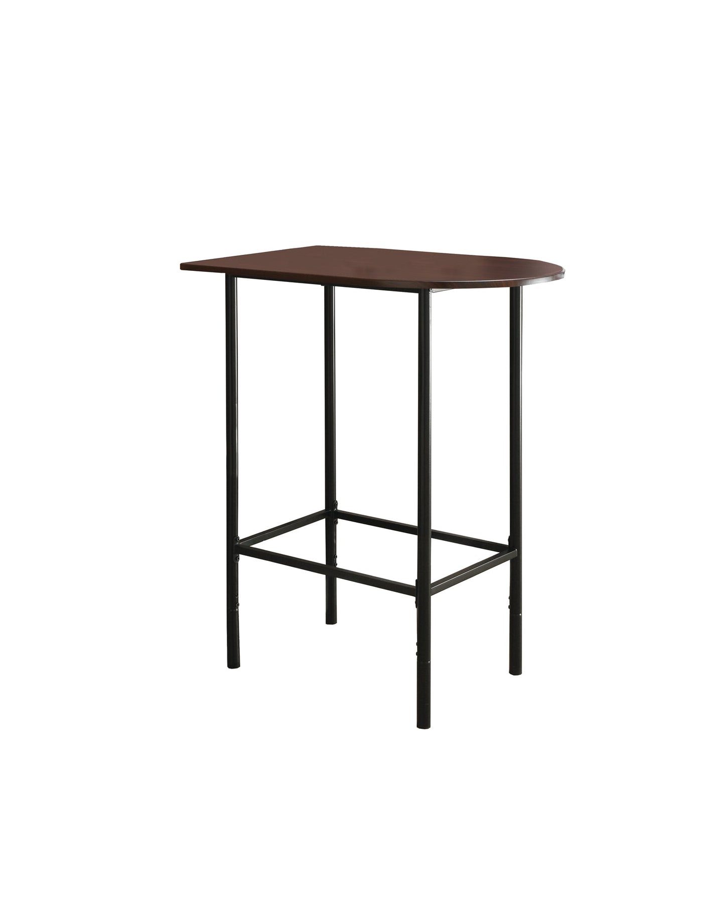 HomeRoots 23.75" x 35.5" x 41" Cappuccino Black Mdf Metal Home Bar