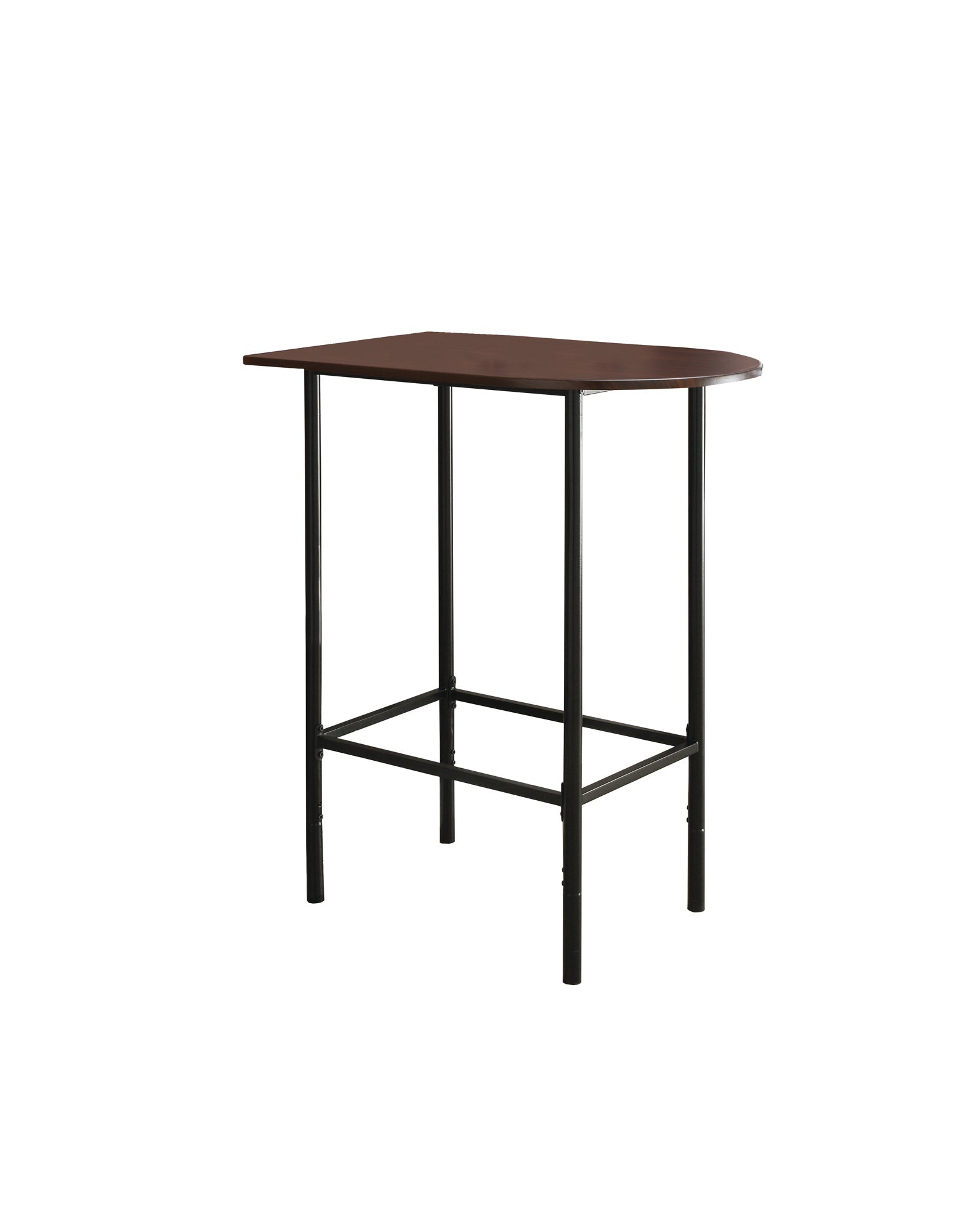 HomeRoots 23.75" x 35.5" x 41" Cappuccino Black Mdf Metal Home Bar
