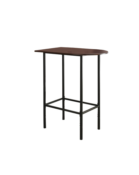 HomeRoots 23.75" x 35.5" x 41" Cappuccino Black Mdf Metal Home Bar