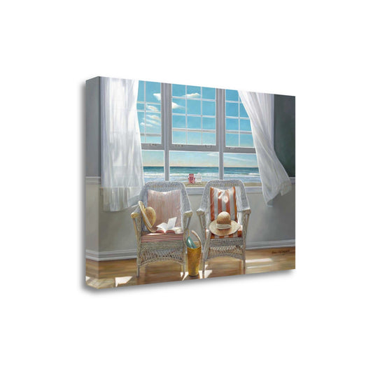 HomeRoots 24" Beach House View 1 Giclee Wrap Canvas Wall Art