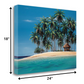 HomeRoots 24" Beach Shack on an Island Giclee Wrap Canvas Wall Art