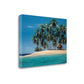 HomeRoots 24" Beach Shack on an Island Giclee Wrap Canvas Wall Art