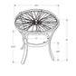 HomeRoots 24" Black And Clear Glass Round End Table With Shelf