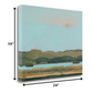 HomeRoots 24" By the Bank of the River Giclee Wrap Canvas Wall Art
