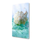 HomeRoots 24" Conchshell and Blue Seaglass Giclee Wrap Canvas Wall Art