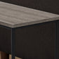 HomeRoots 24" Console Table With Storage in Taupe And Black Finish