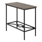 HomeRoots 24" Console Table With Storage in Taupe And Black Finish