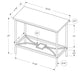 HomeRoots 24" Console Table With Storage in White And Silver Finish