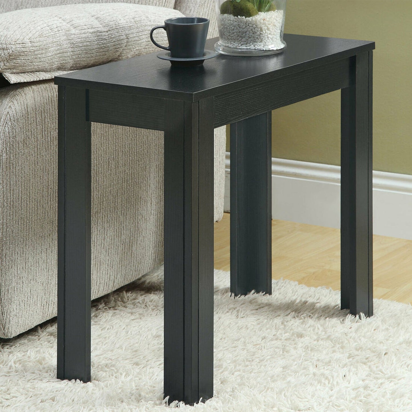HomeRoots 24" Console Table in Black Finish