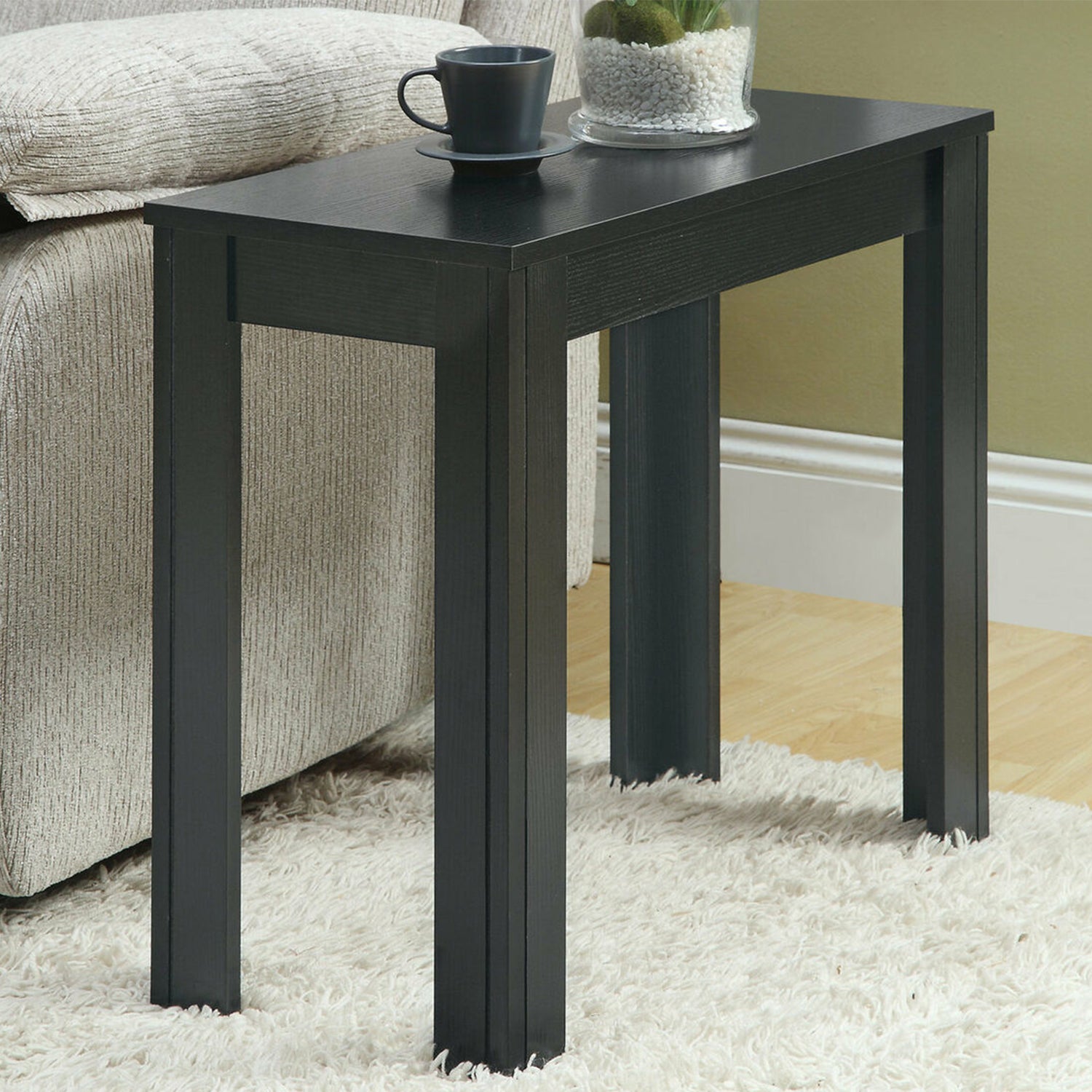 HomeRoots 24" Console Table in Black Finish
