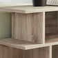 HomeRoots 24" Deep Taupe End Table With 6 Shelves