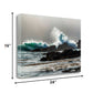 HomeRoots 24" Dramatic Crashing Wave Giclee Wrap Canvas Wall Art