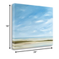 HomeRoots 24" Empty Beach on a Bright Sunny Day Giclee Wrap Canvas Wall Art
