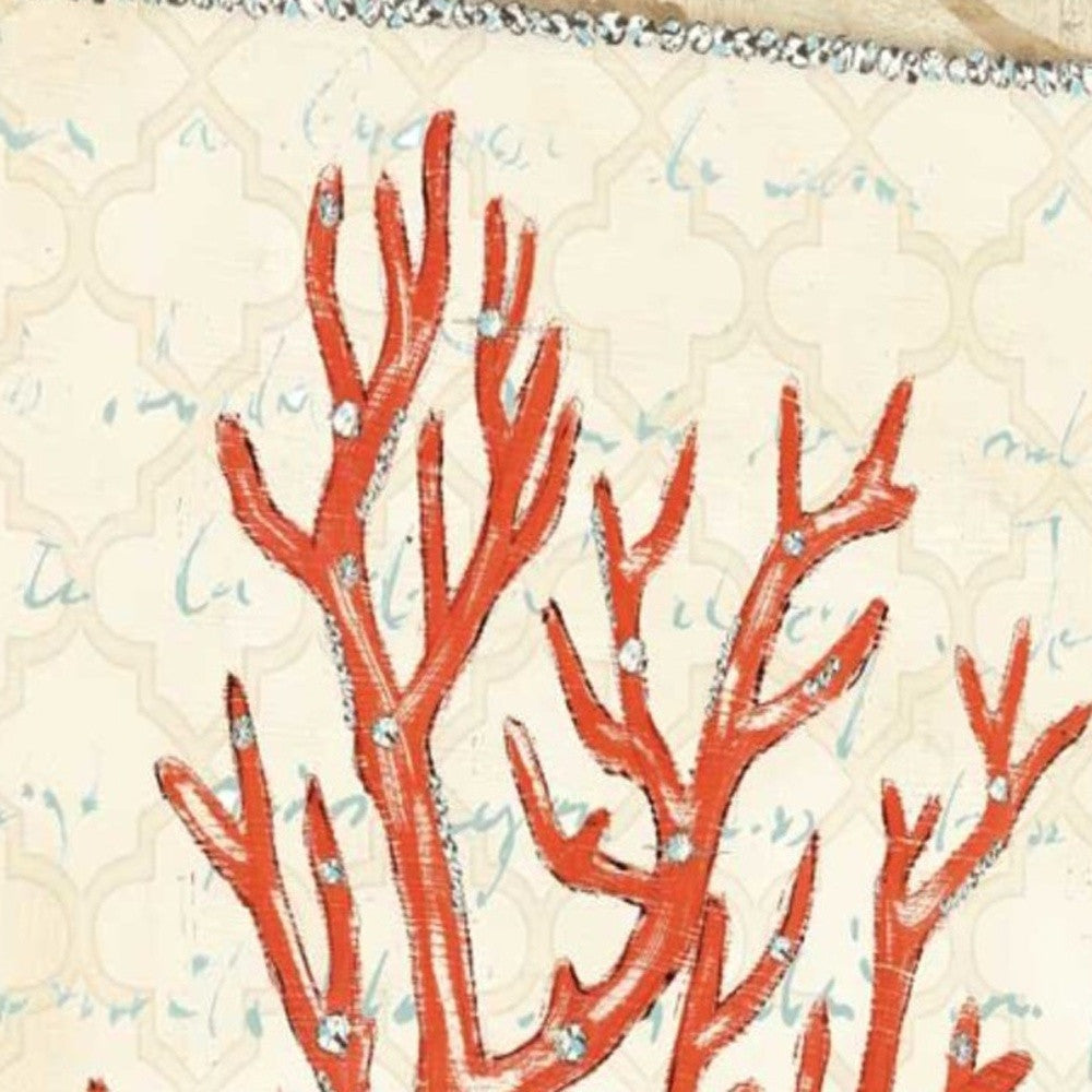 HomeRoots 24" Fancy Underwater Coral Giclee Wrap Canvas Wall Art