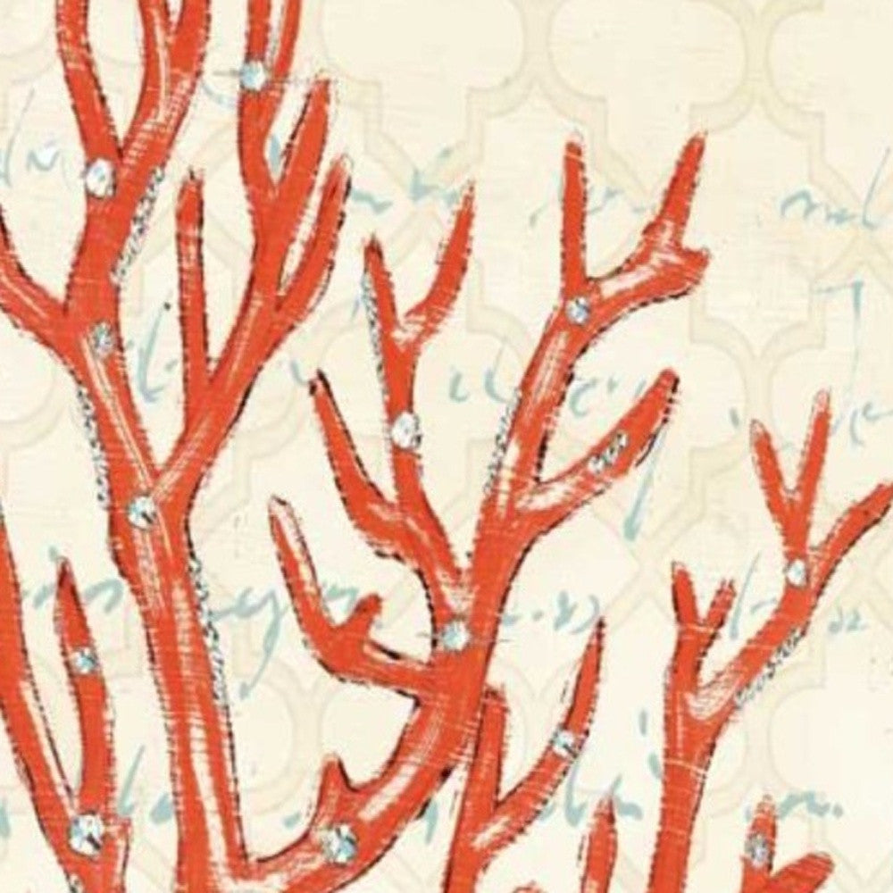 HomeRoots 24" Fancy Underwater Coral Giclee Wrap Canvas Wall Art
