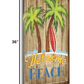 HomeRoots 24" Faux Wooden Beach Signboard Giclee Wrap Canvas Wall Art