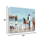 HomeRoots 24" Fun at the Beach Giclee Wrap Canvas Wall Art