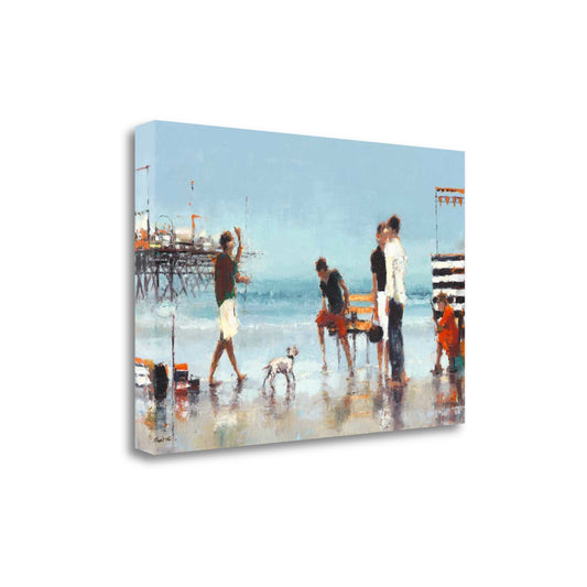 HomeRoots 24" Fun at the Beach Giclee Wrap Canvas Wall Art