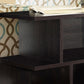HomeRoots 24" Hollow Core Particle Board Accent Table in Brown Finish