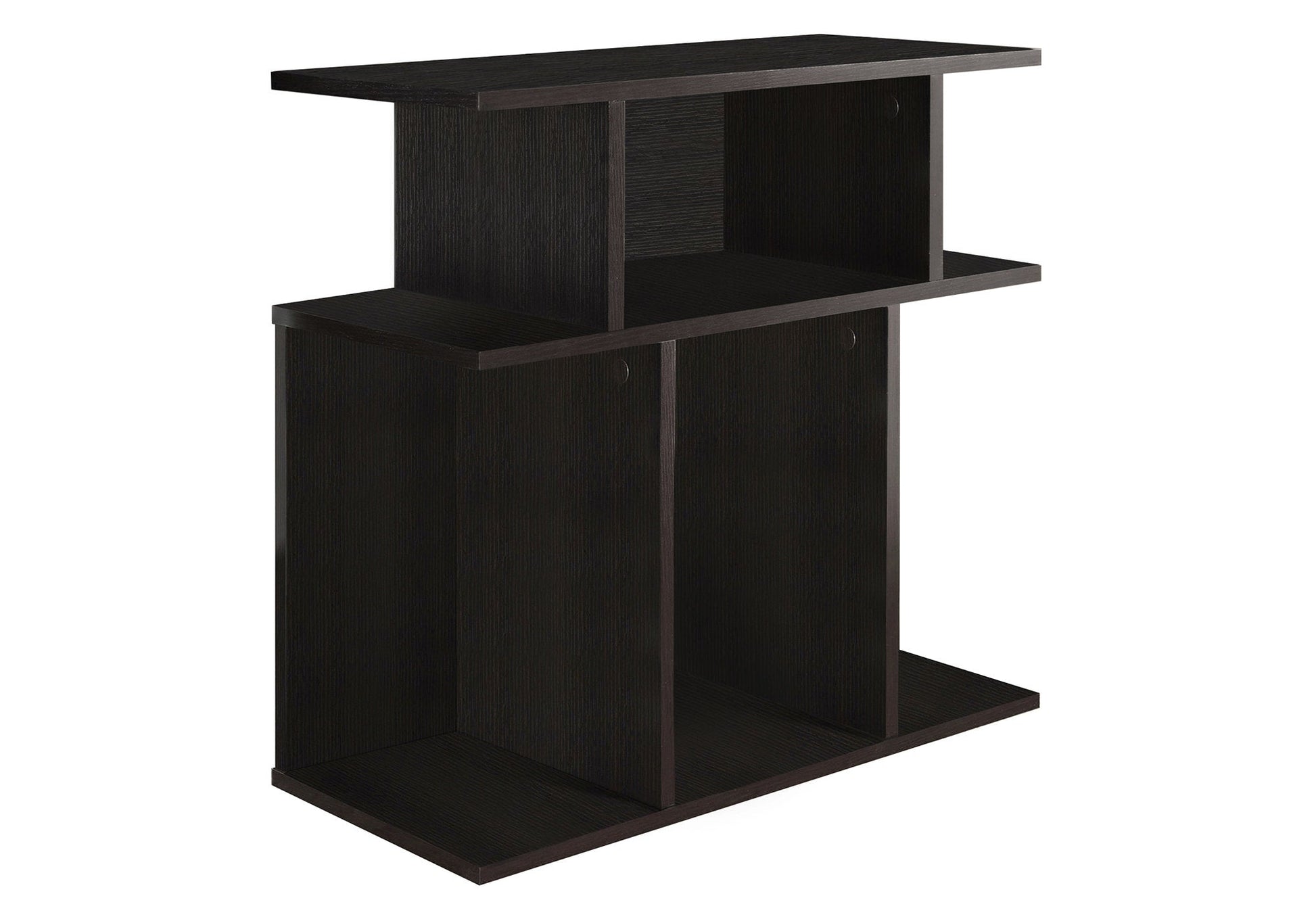 HomeRoots 24" Hollow Core Particle Board Accent Table in Brown Finish