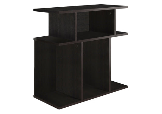HomeRoots 24" Hollow Core Particle Board Accent Table in Brown Finish