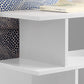 HomeRoots 24" Hollow Core Particle Board Accent Table in White Finish