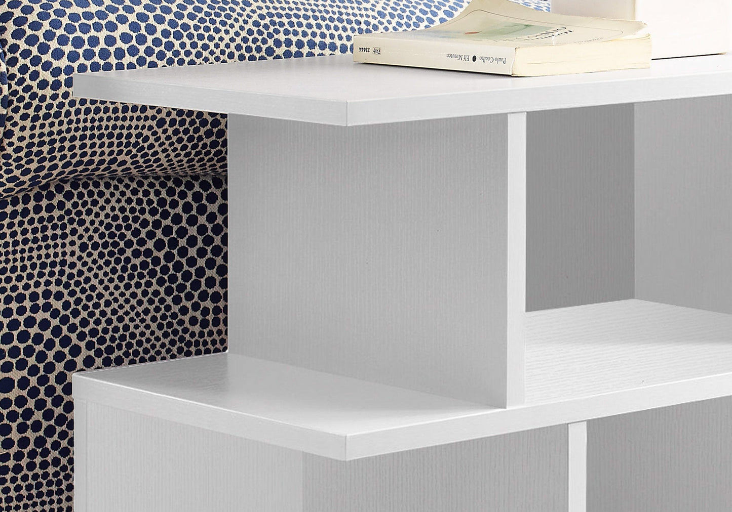 HomeRoots 24" Hollow Core Particle Board Accent Table in White Finish