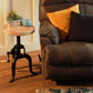 HomeRoots 24" Iron Backless Counter Height Bar Chair With Brown And Black Finish