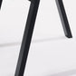 HomeRoots 24" Metal End Table With Walnut Wood and Black Finish