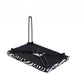 HomeRoots 24" Microfiber Folding Bench With Faux Zebra Finish