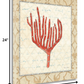 HomeRoots 24" Orange Underwater Coral 2 Giclee Wrap Canvas Wall Art