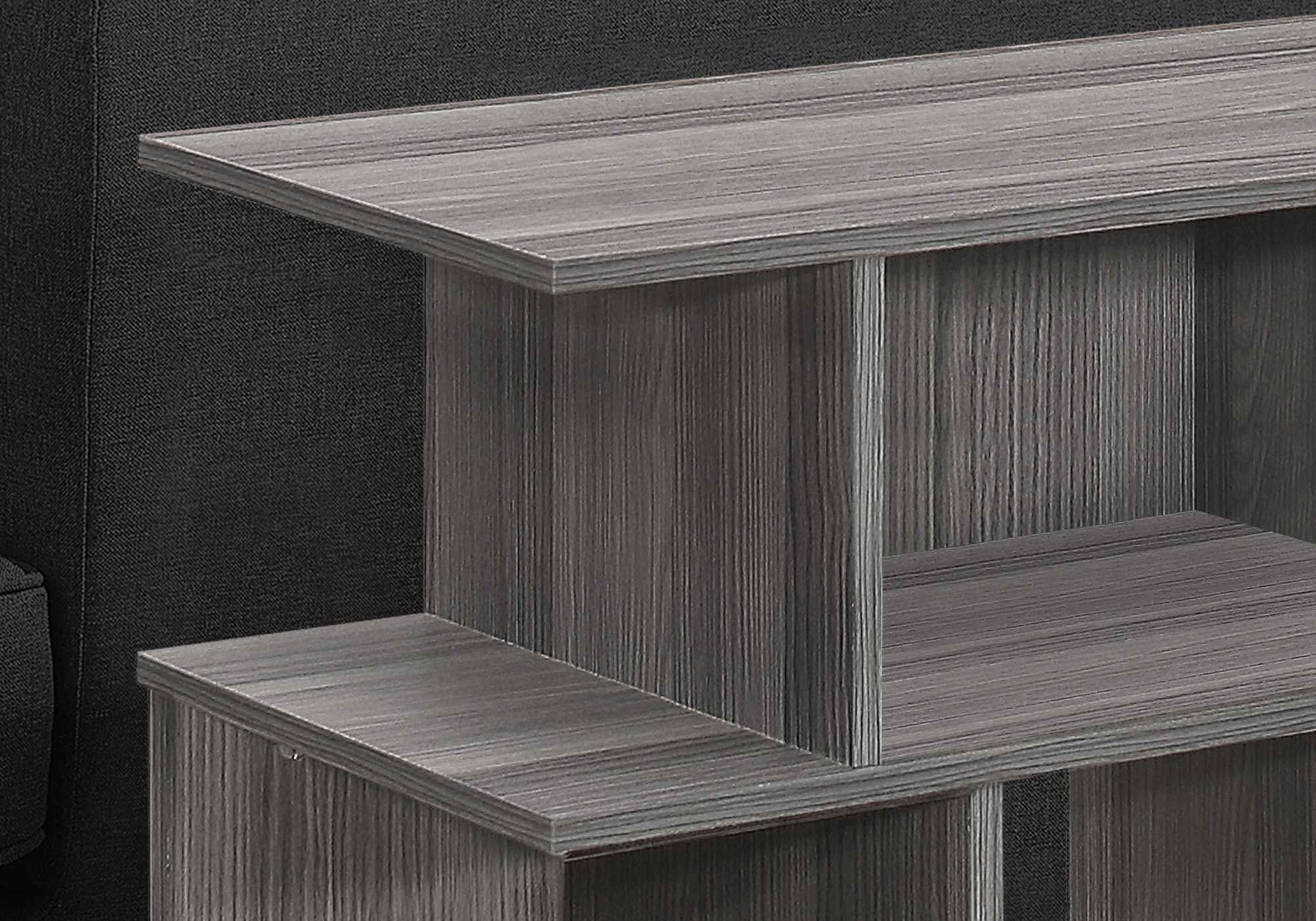 HomeRoots 24" Particle Board Laminate Accent Table in Gray Finish