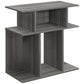 HomeRoots 24" Particle Board Laminate Accent Table in Gray Finish