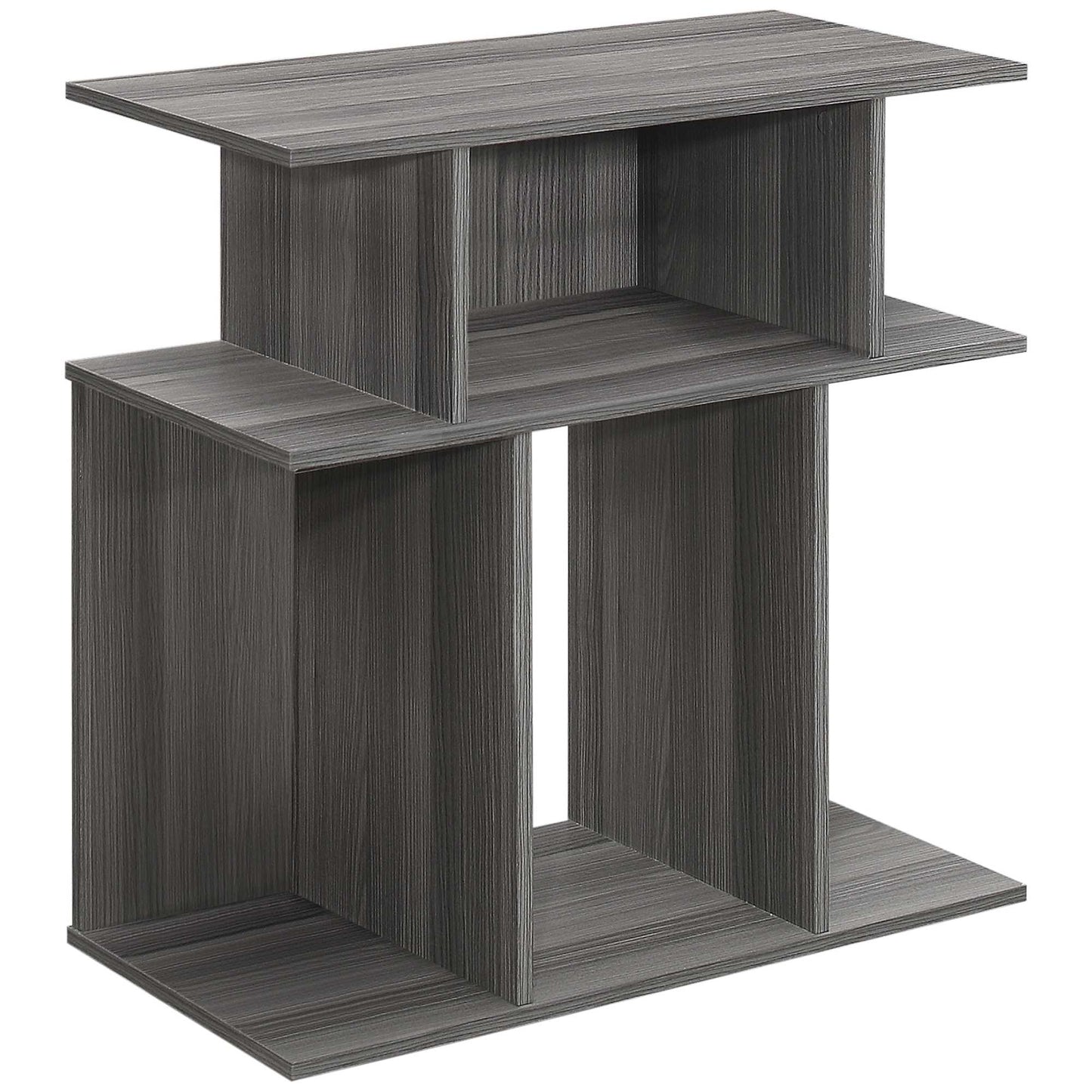 HomeRoots 24" Particle Board Laminate Accent Table in Gray Finish