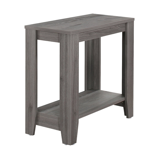 HomeRoots 24" Particle Board Laminate Accent Table in Grey Finish