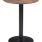 HomeRoots 24" Round End Table With Black and Brown Finish