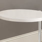 HomeRoots 24" Round End Table With Shelf in White Finish