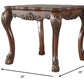 HomeRoots 24" Solid Wood End Table in Brown Finish