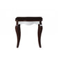 HomeRoots 24" Solid Wood End Table in Dark Brown Finish
