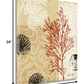 HomeRoots 24" Underwater Coral with Seashells and Sandollar 2 Giclee Wrap Canvas Wall Art
