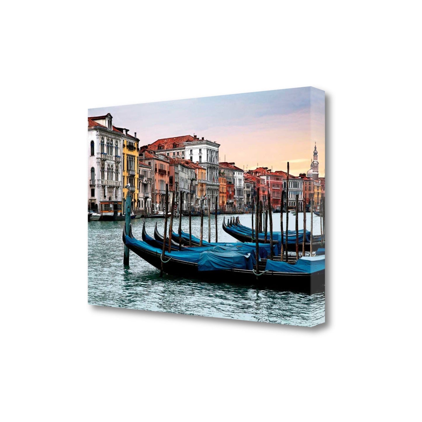 HomeRoots 24" Venice Italy Sunset View 1 Giclee Wrap Canvas Wall