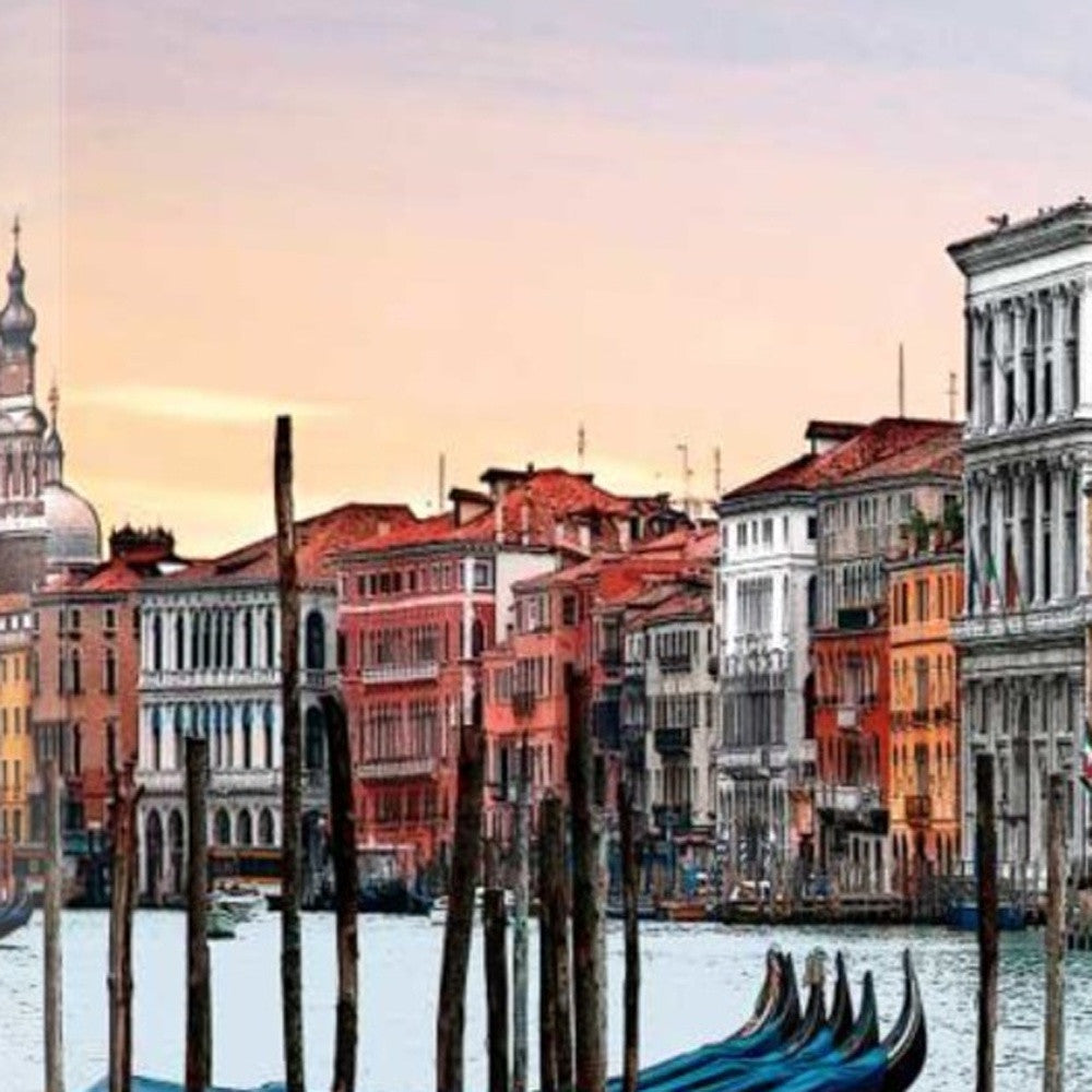 HomeRoots 24" Venice Italy Sunset View 1 Giclee Wrap Canvas Wall
