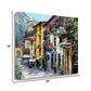 HomeRoots 24" Village Pathway and Colorful Buildings Giclee Wrap Canvas Wall Art