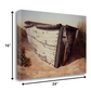 HomeRoots 24" Vintage Fishing Single White Boat Giclee Wrap Canvas Wall Art